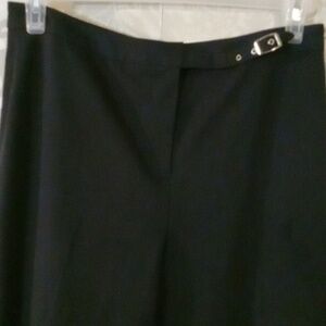 Casual Corner Silver and Black Straight Leg Pants